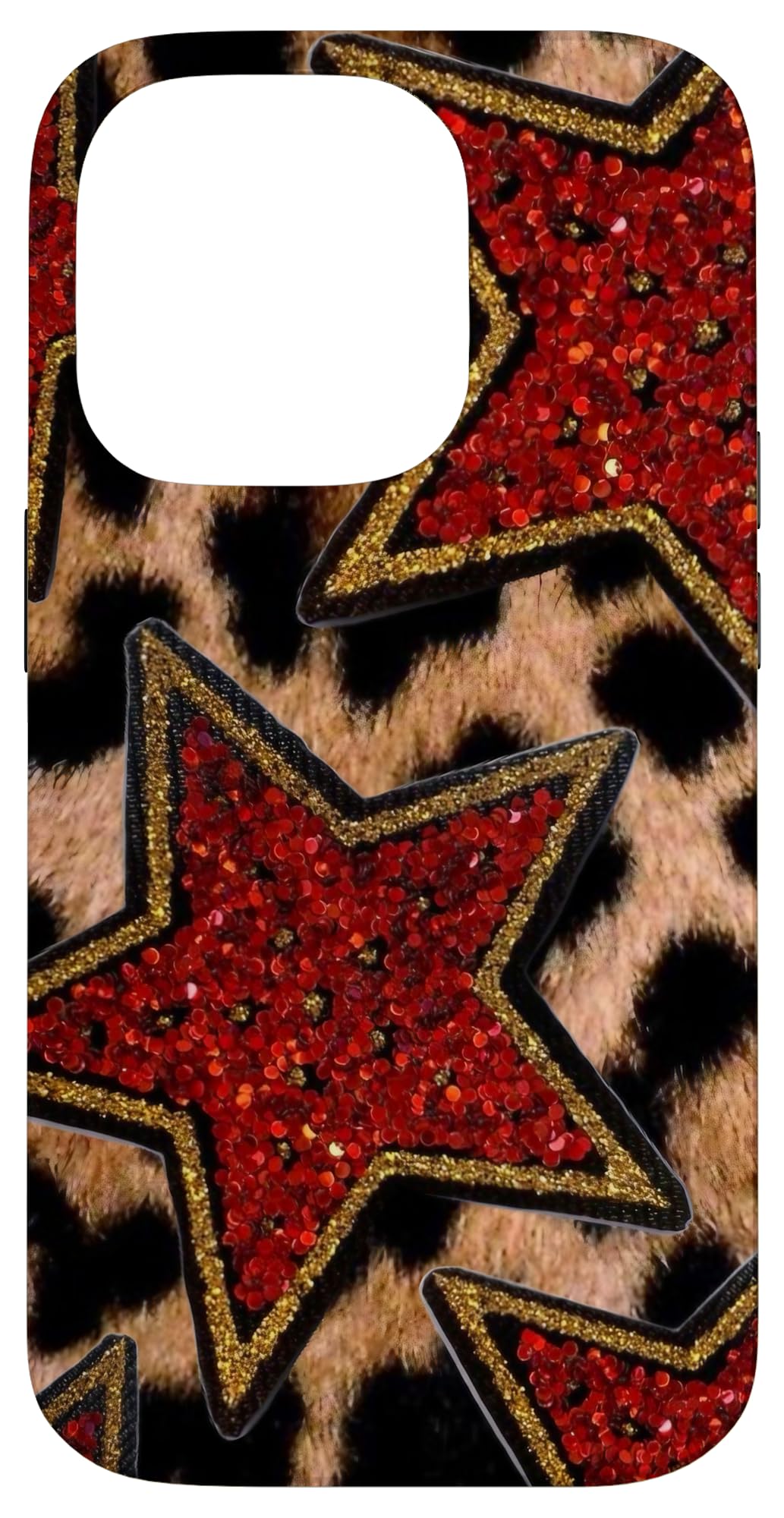 Cheetah print Y2K Star Case for iPhone 14 Pro