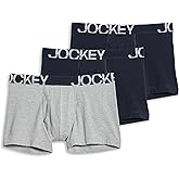 Jockey Men's Underwear ActiveStretch 4" Boxer Brief - 3 Pack