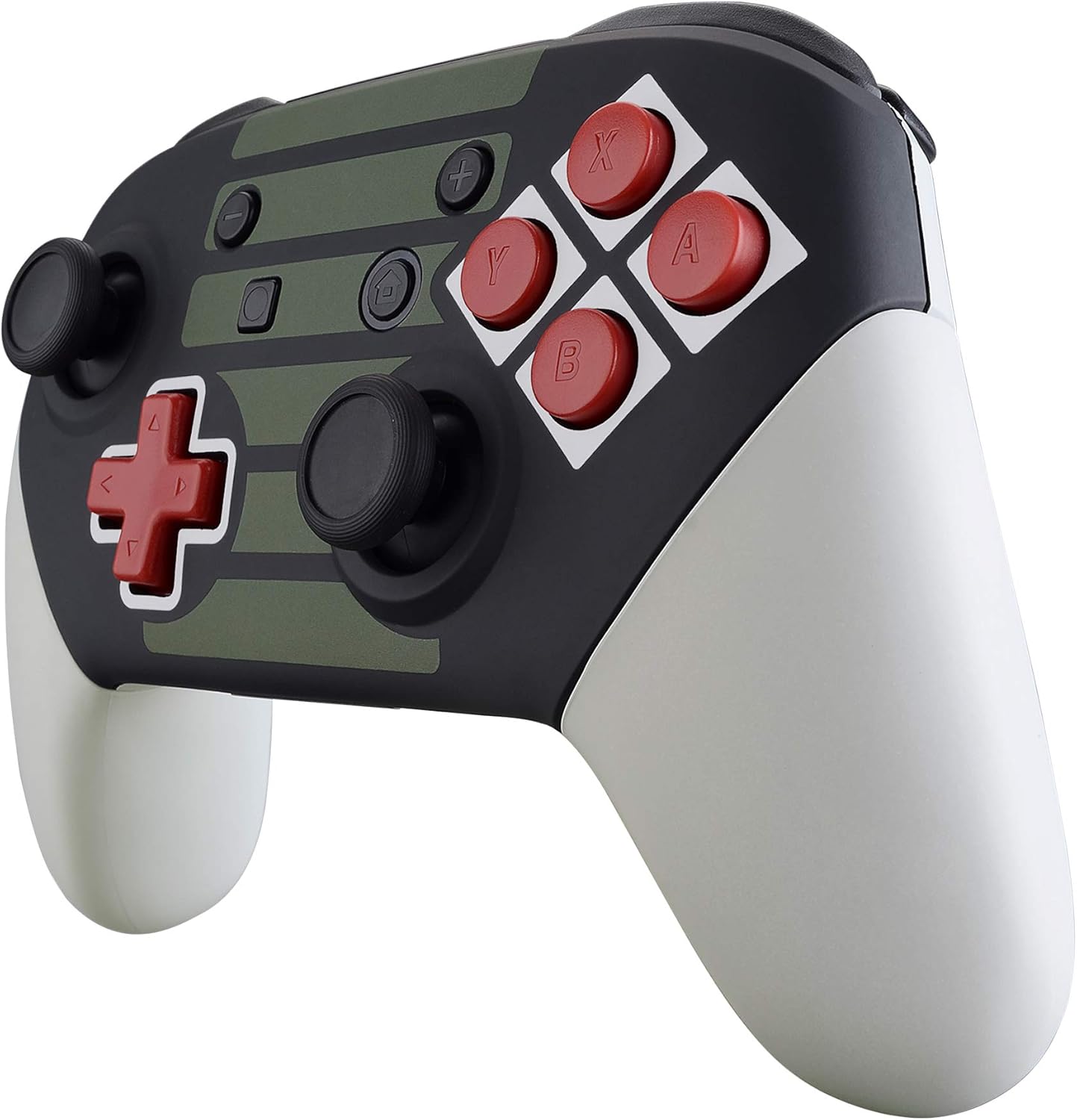 eXtremeRate Classics NES Style Soft Touch Faceplate Backplate Handles for Nintendo Switch Pro Controller, DIY Housing Shell Grip and Buttons for Nintendo Switch Pro - Controller NOT Included: Computers & Accessories