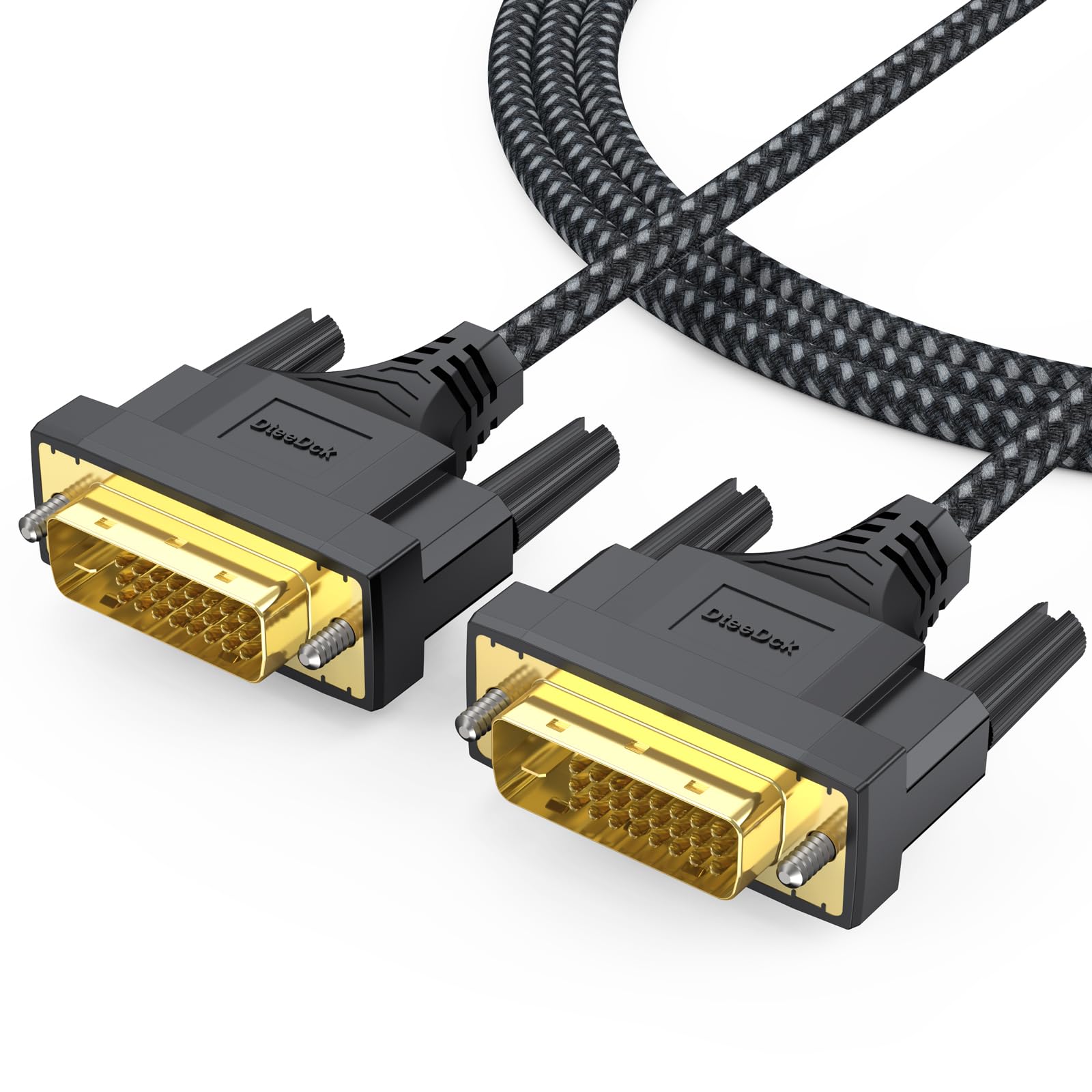 Photo 1 of DVI Cable 6ft, Single Link DVI to DVI-D/DVI-I Cord Male to Male for Monitor Computer PC Desktop Projector Display and More
