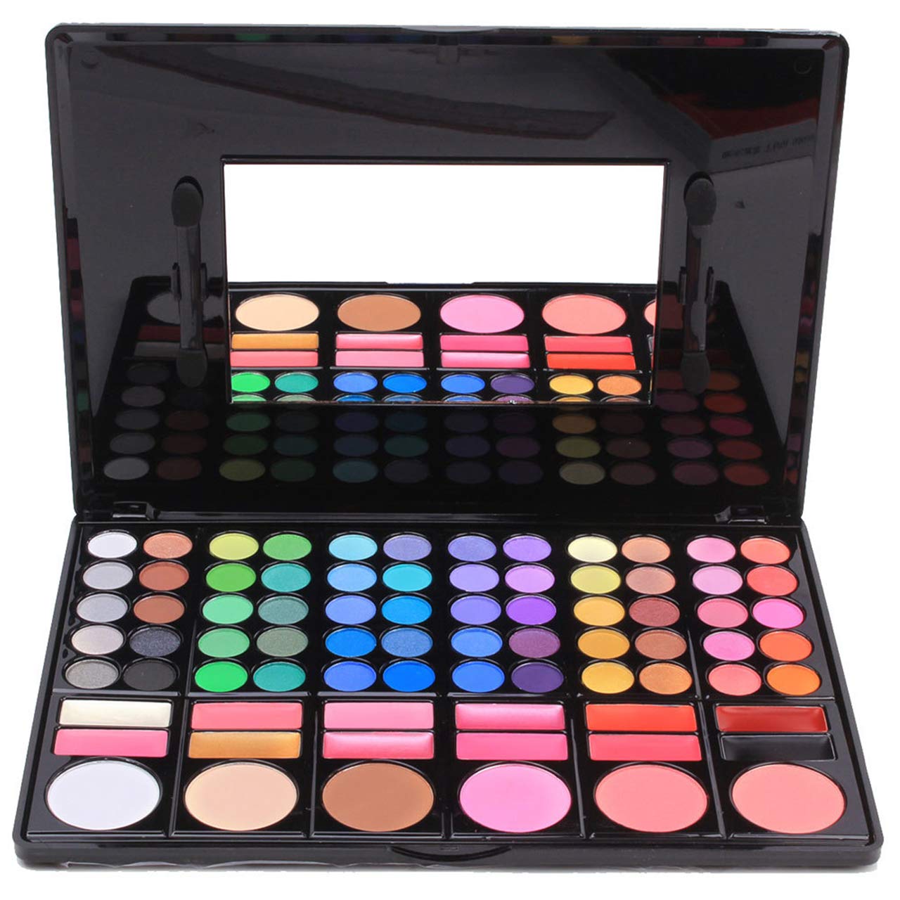 FantasyDay Pro Hightlight Eyeshadow Palette Xmas Makeup Contouring Kit with Lipgloss, Blusher, Concealer - 78 Colours Highly Pigmented Nudes Warm Natural Matte Shimmer Cosmetic Eye Shadows Pallet #3