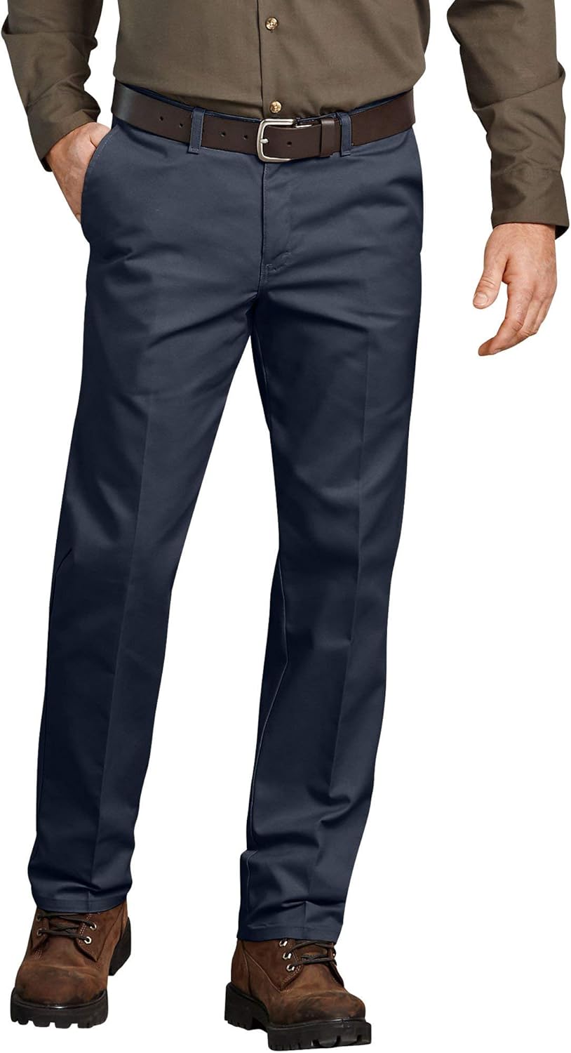 Amazon Com Genuine Dickies Flat Front Comfort Waist Flex Pants