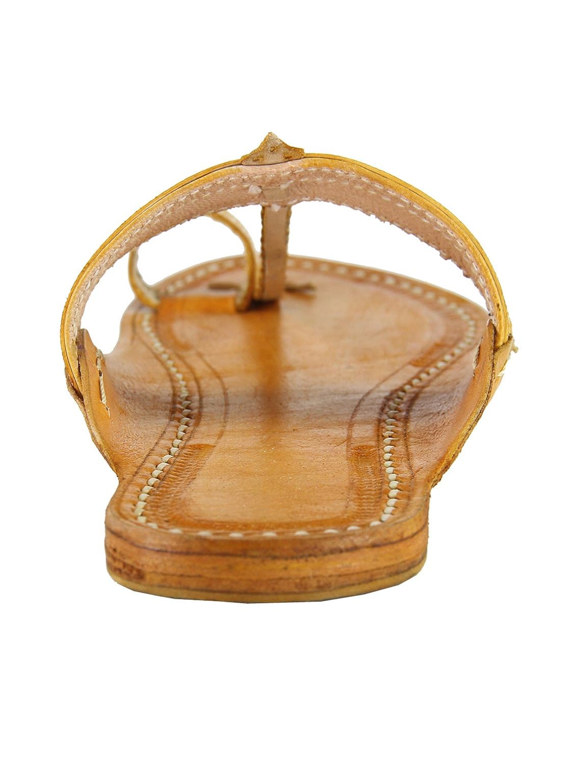 ekolhapuri authentic, light yellow authentic handmade genuine leather kolhapuri chappal for women