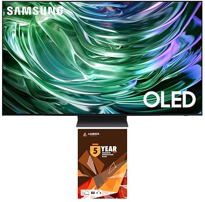 Samsung QN77S90DAFXZA 77 Inch 4K OLED Smart TV with Dolby Atmos and 5 Year Amber Protection Plan (2024)