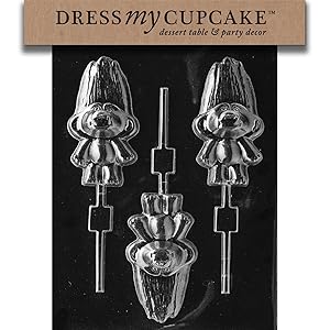 Dress My Cupcake DMCK063 Chocolate Candy Mold, Troll Lollipop