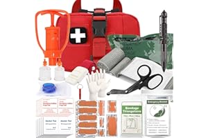 VIIDOO Tactical Ifak Trauma Kit - Emergency First Aid Bleeding Control Kit, Snake Bite & Bee Sting Supplies, Venom Extractor Pump
