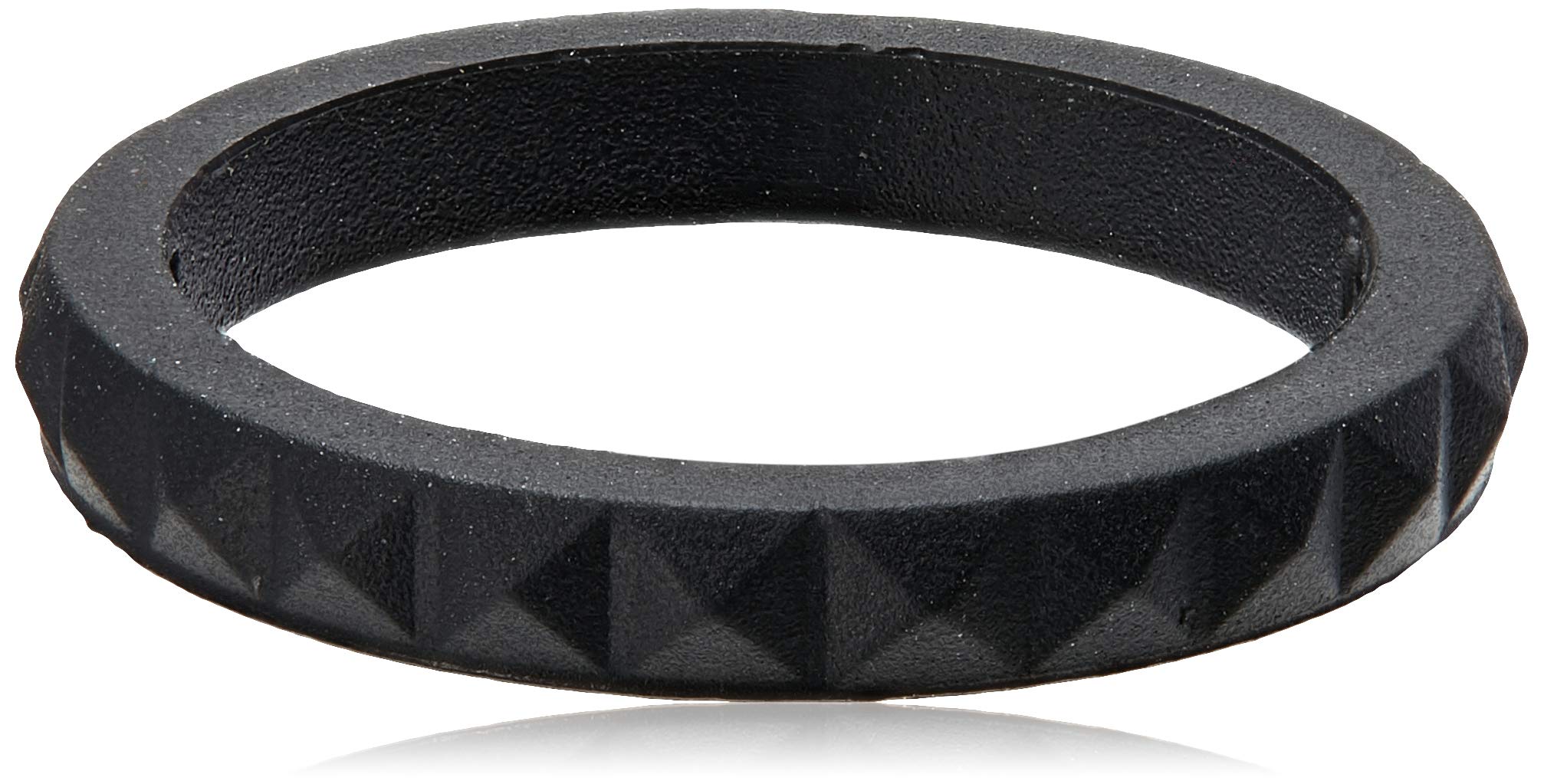 Stackable Pyramid Silicone Wedding Ring Hypoallergenic Unisex