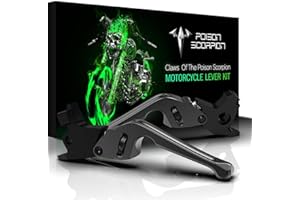 POISON SCORPION Black Motorcycle Brake Clutch Levers Wheel Adjustable H1-522 Compatible with XG500 XG750 Street 500 750