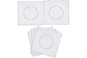 BANCHELLE Fuse Beads Boards 5mm, Plastic Boards Large Square Clear 6 PCS