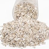 QEQEKAKA Crushed Oyster Shells About 2LB (880g/31OZ) Contains Calcium | Small Natural Crushed Shells Bulk