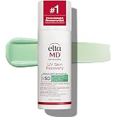 EltaMD UV Skin Recovery 100% Mineral Face Sunscreen, SPF 50 | Red Color Correcting, Safe For Rosacea and Post-Procedure Skin,