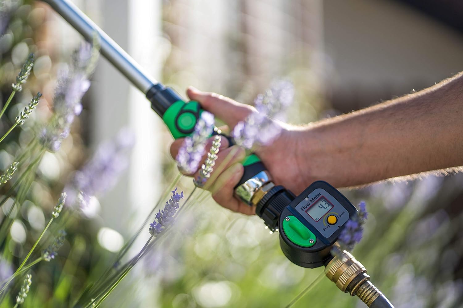 Krageröd – Garden Hose Water Meter | Measure in Gallons or Liters | Use with Garden Water Timer to Measure The Exact Amount of Water Used in Outdoor Irrigation | Simple Intuitive Design |: Home & Kitchen