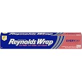 Reynolds Wrap Everyday Strength Aluminum Foil Roll, 12 Inch Wide, 200sq ft | 12 Inch Kitchen Foil Roll, Grill And Freezer Safe, Ideal For Foil Packets, Grilling, Home Cooking, 66.6 yds x 12 in