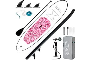 FEATH-R-LITE Inflatable Ultra-Light 10'×30''/10'6''×33'' Stand Up Paddle Board for All Skill Levels with Premium SUP Paddleboard Accessories,Non-Slip Comfort Deck for Youth & Adults