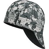 ARCCAPTAIN Reversible Welding Cap with Elastic Retractable Band, 8 Panel Protective Welders Cap, 10 oz Fireproof Cotton Comforts for Safety and Protection While Welding to Men Women, 6 7/8, Camo