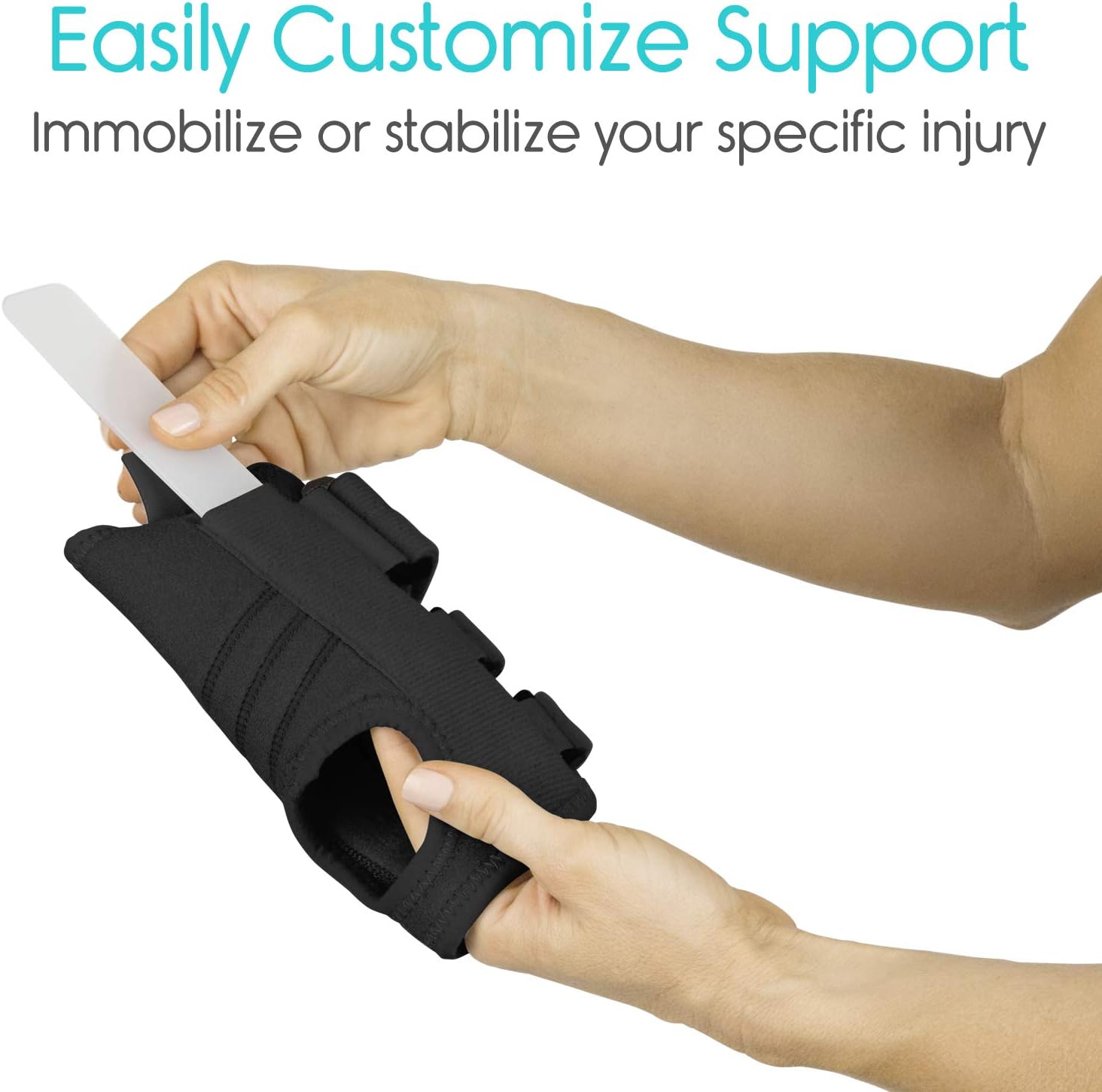Vive Carpal Tunnel Wrist Brace (Left or Right) - Arm Compression Hand Support Splint - for Men, Women, Kids, Bowling, Tendonitis, Arthritis, Athletic Pain, Sports, Golf - Universal Adjustable Fit: Industrial & Scientific