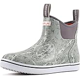 SUREWAY Women's Ankle Fishing Deck Boots for Women,Short Waterproof Neoprene Rubber Rain Boots,Lightweight Garden Work Shoes for Women,Upgraded Slip Resistant,Durable Comfortable