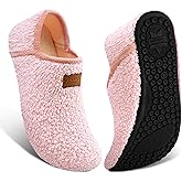 ATHMILE House Slippers for Women Men Indoor Barefoot Slippers Socks Furry Slip on House Shoes Cozy Comfy for Home Bedroom Travel Yoga