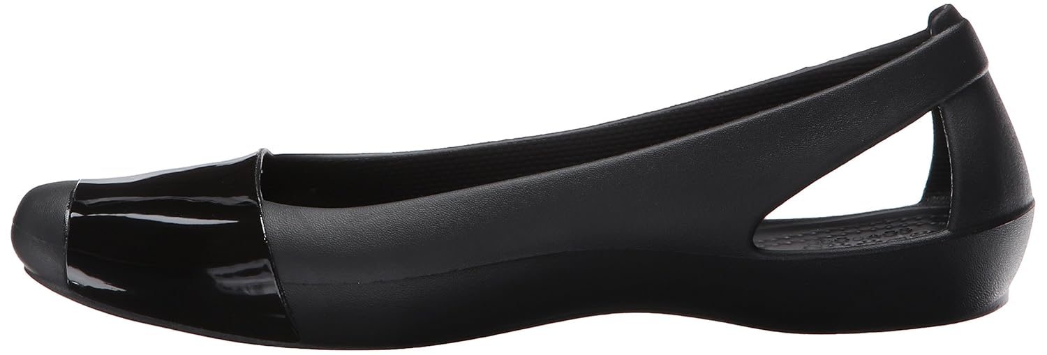 crocs women's sienna shiny flat w