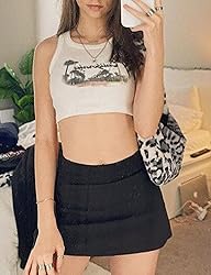 Meladyan Women Sexy Micro Skirt Lining Shorts