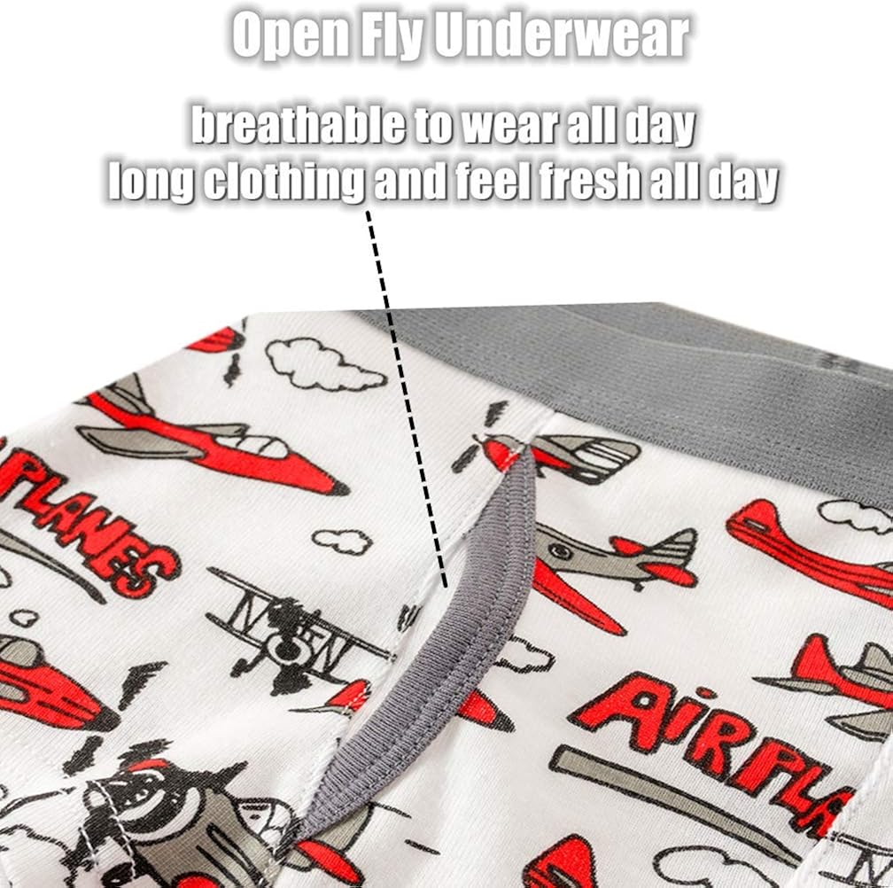 Cczmfeas Boys Toddler Dinosaur Cotton Underwear Boxer Briefs 6 Pack: Clothing
