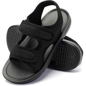 Pheoxi Boys Girls Toddler Sandals Athletic Hook-and-Loop Kids Water Shoes for Walking Hiking Running