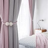 jiuhao Magnetic Curtain Tie Backs 2-Pack Silver Rope Holders with Buckles view 7
