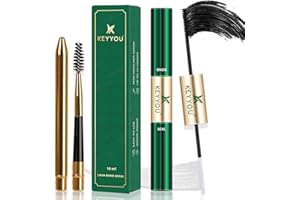 Lash Bond and Seal KEYYOU 10ML Cluster Lash Glue for Lash Clusters Strong Gentle Comfortable Lash Cluster Glue Waterproof Latex-Free Suitable for Sensitive Eyes（Black)