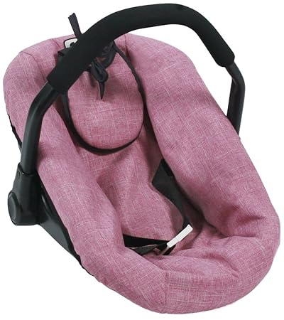 Bayer Chic 2000 708 70 Puppen-Autositz für Baby-Puppen, Jeans Rosa