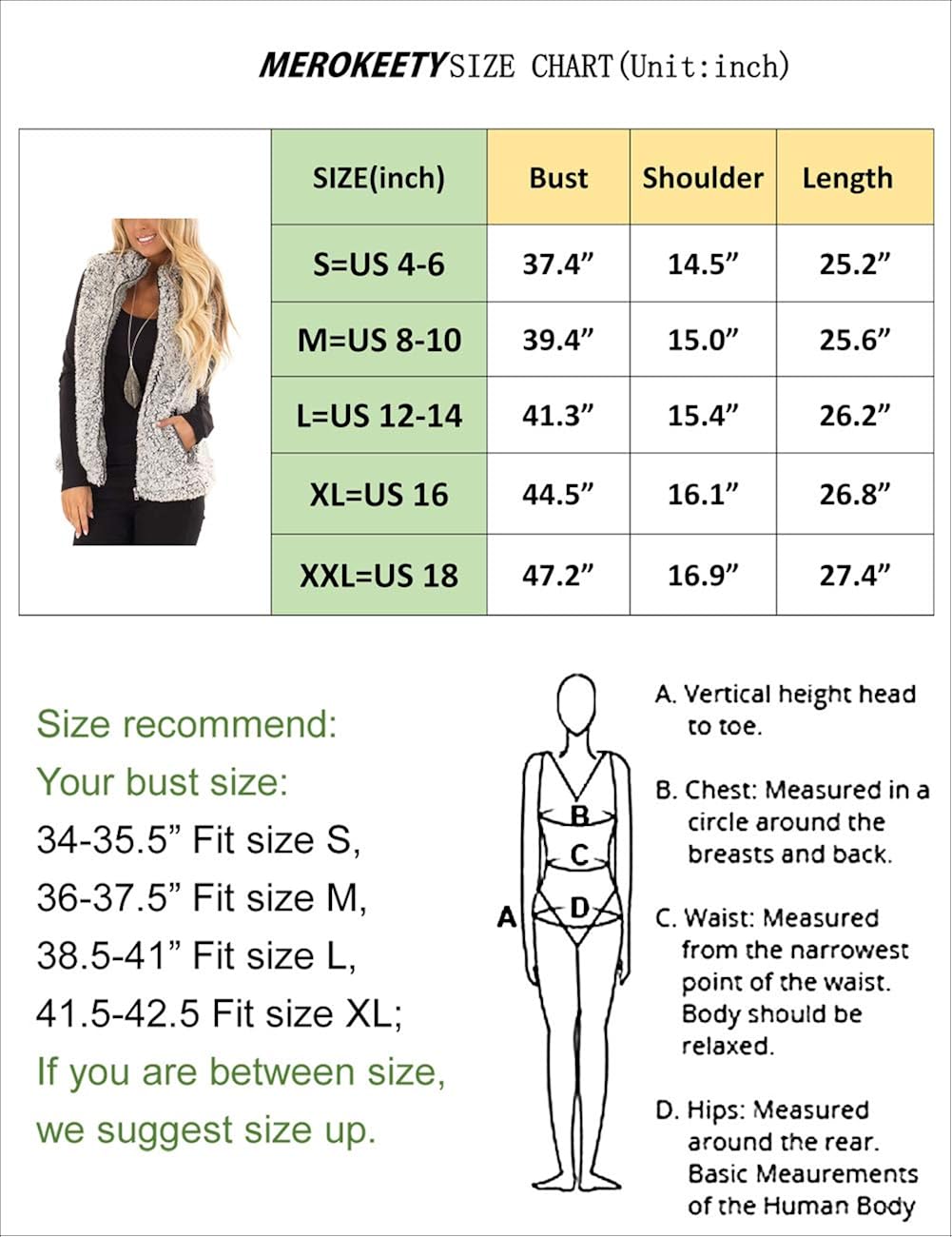 MEROKEETY Women's Casual Sherpa Fleece Lightweight Fall Warm Zipper Vest with Pockets at  Women's Coats Shop