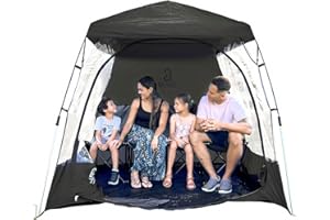 EASYGO PRODUCTS CoverU Sports Tent Pod For 3-4 People - RAIN or Sun Protection – NEW Large Pop Up Climate Canopy Shelter – Soccer, Football, Softball & Other Sporting Events and Parades - Patented and Patents Pending