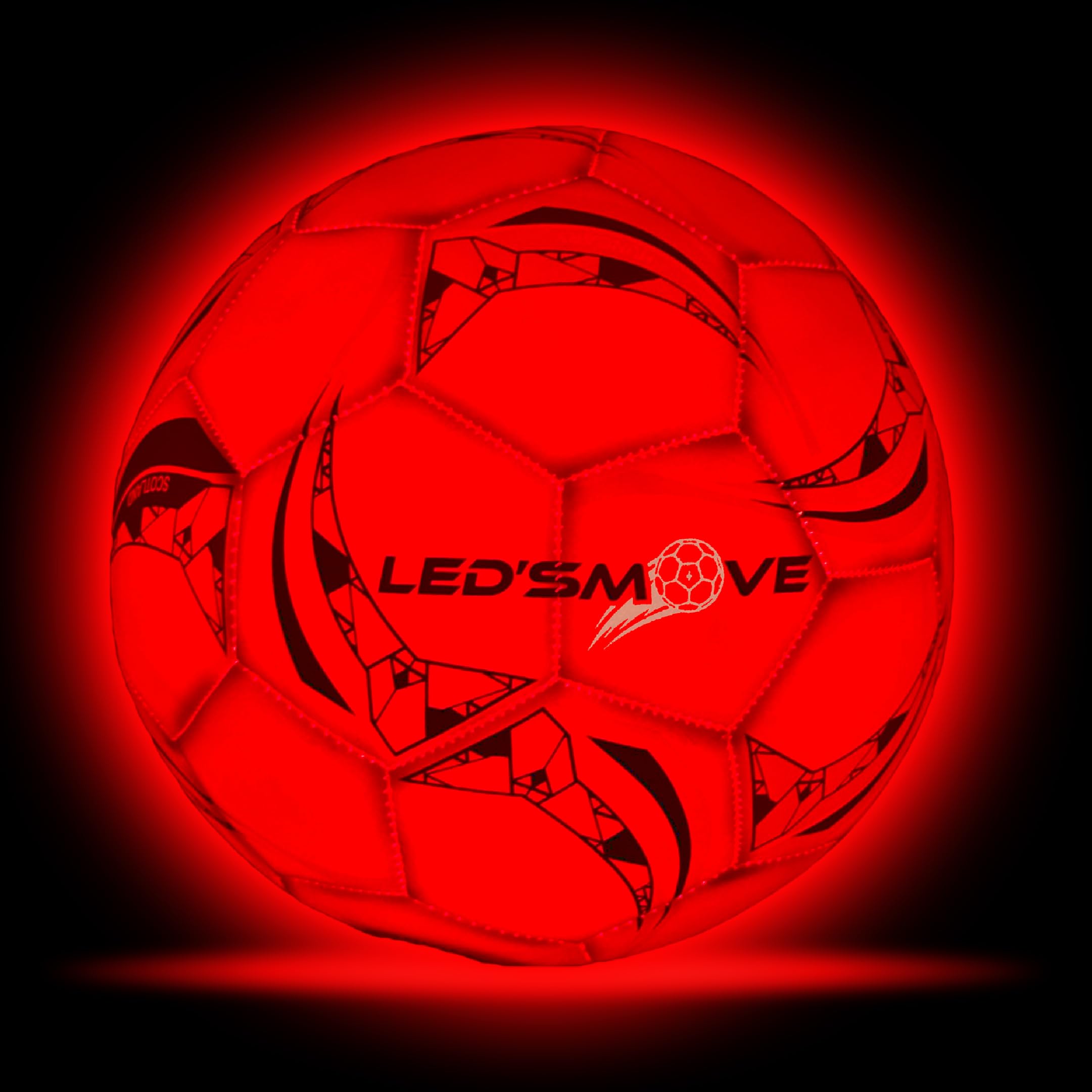 LED'S MOVE LedsMove Light Up Football Size 5 Kids Football Glow in the Dark