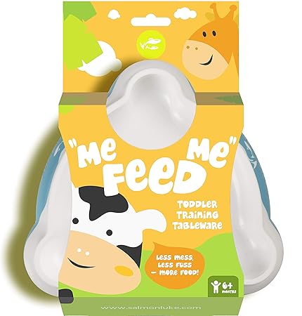 Baby & Kleinkind Teller/Schüssel - Das Smart-Design hilft Ihrem Kind nachweislich, selbständig zu essen. 'me-feed-me' Baby Sc