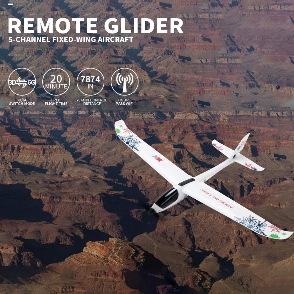 Blueseao Remote Control Airplane, WL XK-A800 EPO Fixed Wing 5CH Glider Wingspan 780mm Remote Control Airplane