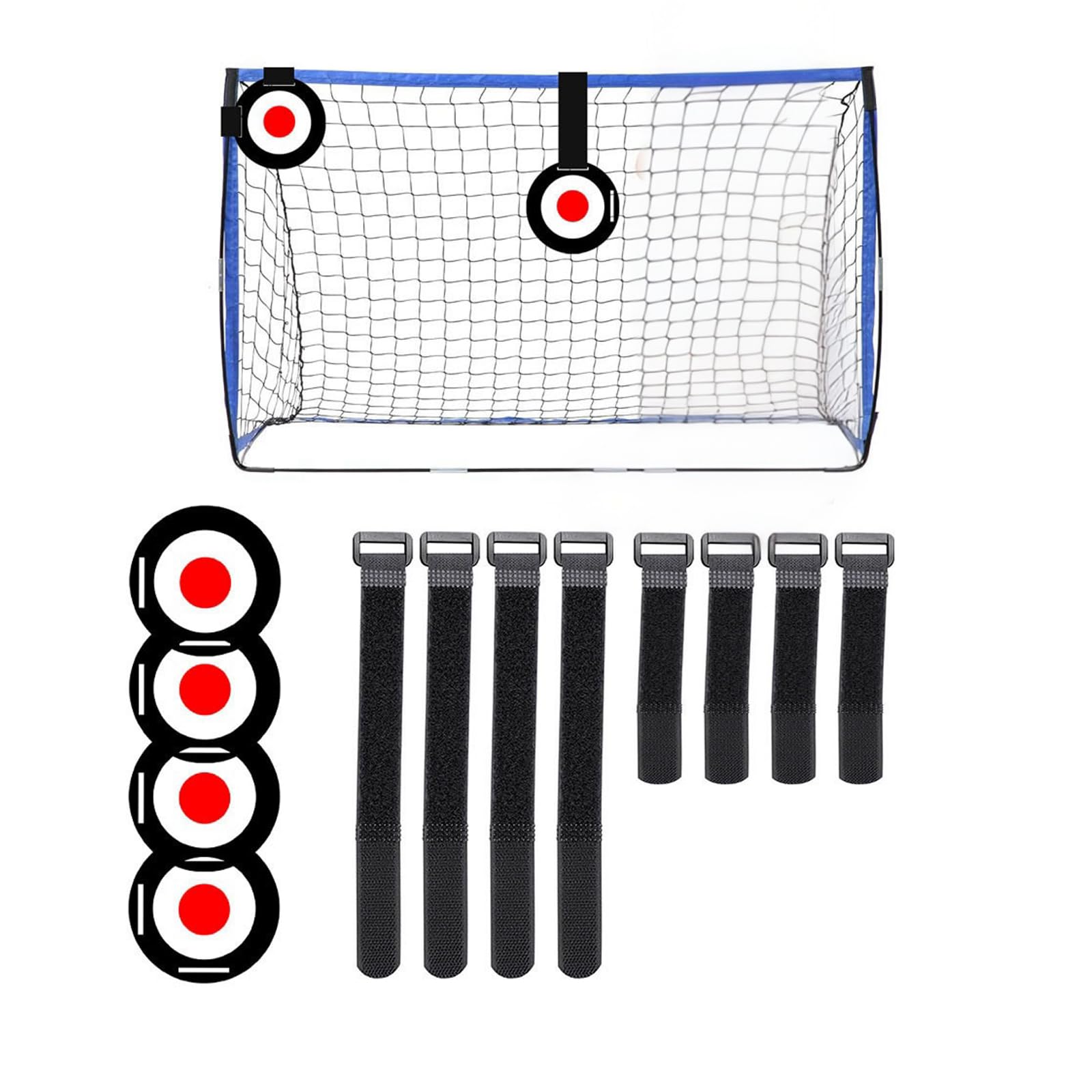 4pcs Football Training Discs, Goal Target With Adjustable Strap, Shooting Practice Equipment