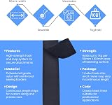 VELCRO Brand Black Sew-On Tape 50mm 1m Hook and Loop Continuous Length view 3