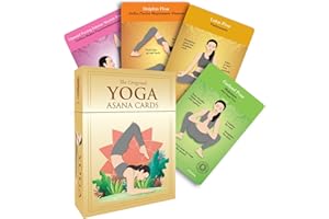 The Original Yoga Asana Cards - Workout Deck with 120+ Poses - Sequencing with Sanskrit Tails and Names for Beginners and Tea