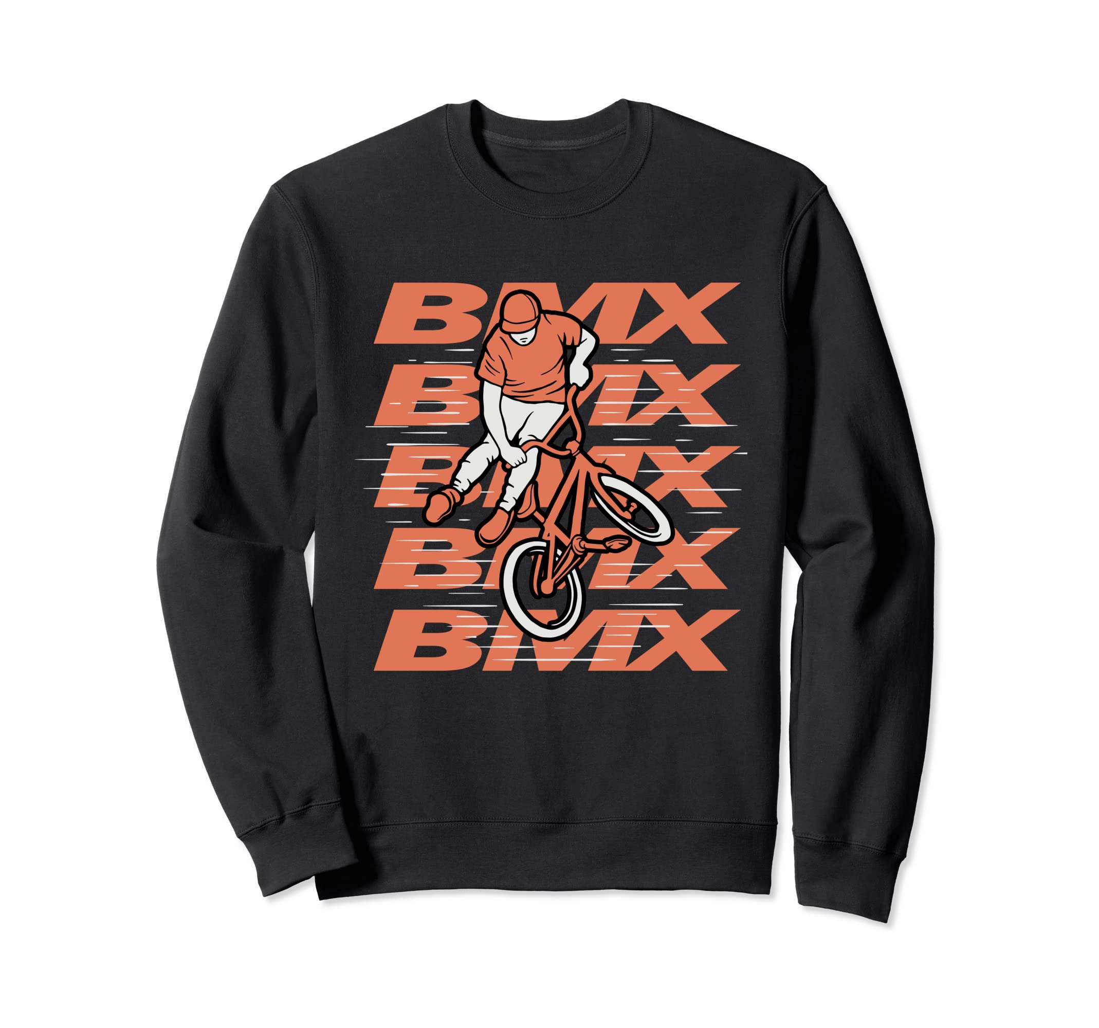 BMX Boy Rider Stunt Halfpipe Freestyle Jumping Bicycle Sweatshirt