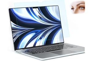 FILMEXT 2 Pack Screen Protector for Macbook Air 13.6 M2/M3/M4 2025-2022 Anti Blue Light Anti Glare Filter,Eye Care Anti Finge