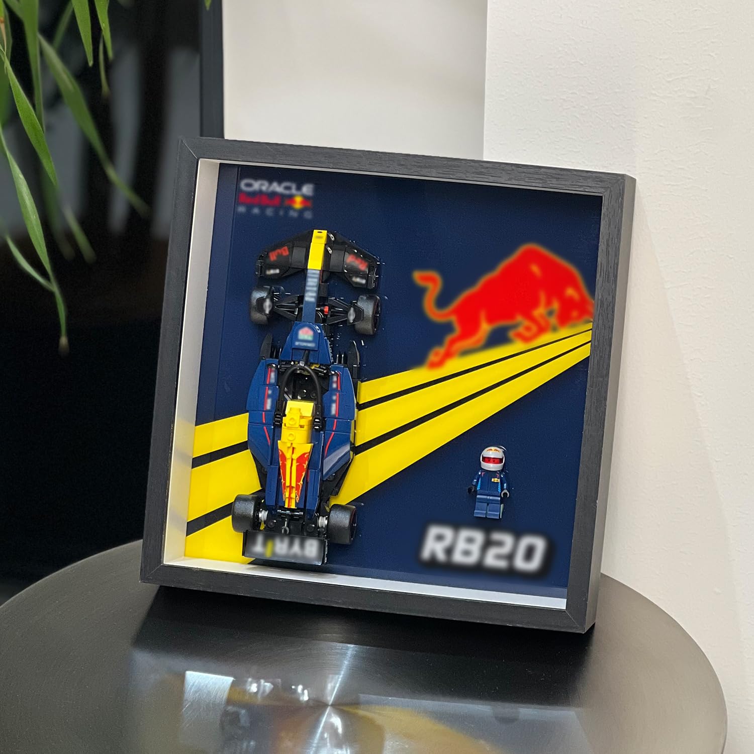 Photo 1 of iLuane Display Wallboard for Speed Champions Oracle Red Bull Racing RB20 Race Car Model Kits - Building Set 77243 , Adult Collectibles Wall Mount, Home or Office Décor (No Car Included)