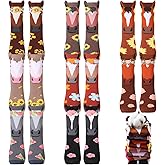 Cutecrop 8 Pairs Funny Horse Socks for Women Riding Crew Socks Novelty Valentine's Day Party Gift for Women Horse Lovers Cowgirl Equestrian Derby Party Favors