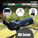 Svbony SV28 20-60x60 Spotting Scope with Tripod Bag FMC HD Bak-4 Waterproof view 3