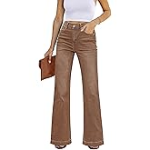 GRAPENT Womens Flare Jeans High Waisted Wide Leg Baggy Jean for Women Stretch Denim Pants