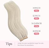 GOO GOO Tape In Hair Extensions 16in 100g 40pcs 60A Platinum Blonde view 5