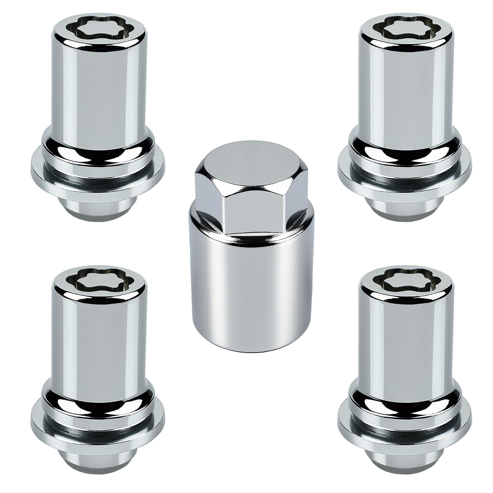 Photo 1 of ***(MISSING 1)***00276-00901 Wheel Lock Lug Nuts M12 x1.5, fits for 2003-2022 Toyota 4Runner & 2005-2019 Tacoma & 2009-2013 Corolla & Lexus GS300 GS400 GS430 GX460 GX470,Set of 5