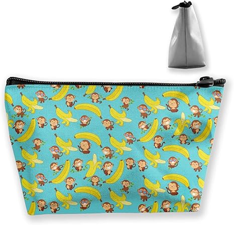 Amazon Co Jp 猿とバナナ 化粧ポーチ メイクポーチ 機能的 大容量 化粧品収納 小物入れ 普段使い 出張 旅行 メイク ブラシ バッグ 化粧バッグ ホーム キッチン