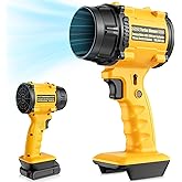 Cordless Leaf Blower Compatible with for DeWalt 20V Battery, Mini Handheld Blower with 125MPH 430CFM Power, Lightweight Air Blower for Garage, Lawn & Home Use (Battery Not Included)