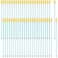 Weewooday 50 Pcs Disposable Artificial Insemination Rods Disposable Breeding Rod Tube Flexible Breeding Catheter Tube for Dog Goat Sheep(8 Inches,Blue)