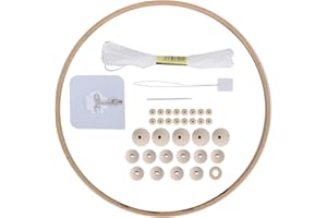 DIY Wind Chimes Kit, Baby Crib Mobile Kit Round Wood Beads Crafts Ornaments Hanging Toy Hand Made Decorative Pendant for Nurs