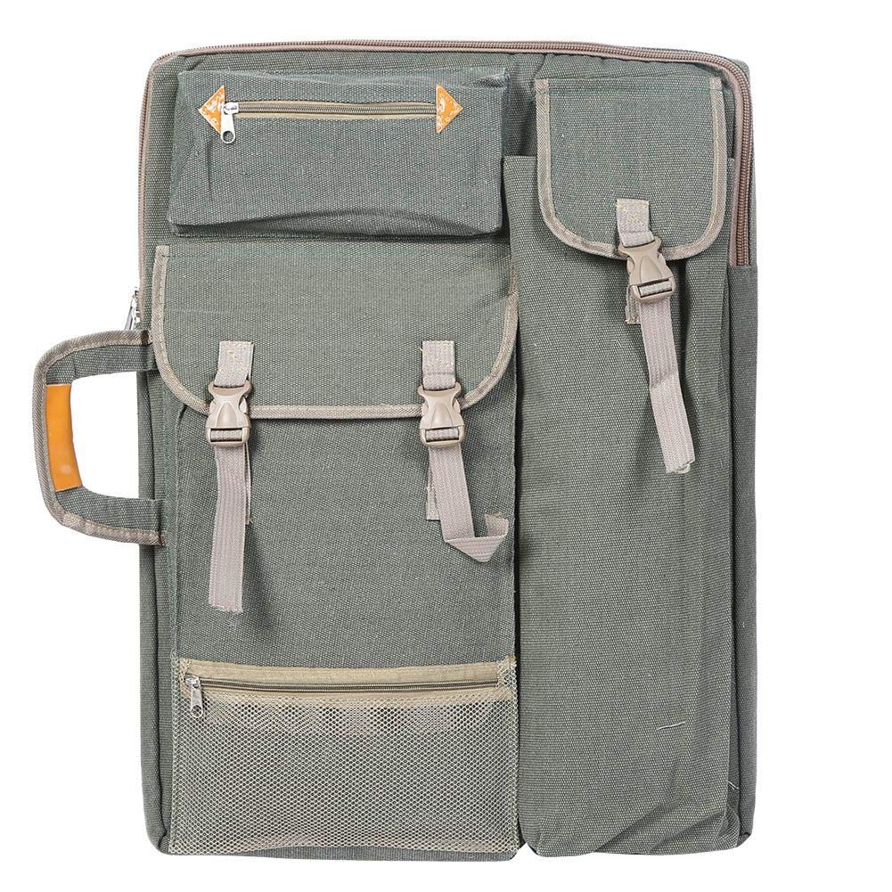 HEEPDD Artists Carry Bag, Canvas 4K Artist Portfolio Shoulder Bag Multifunctional Drawboard Backpack for Drawing Sketching Painting Art Students Professionals Travel O
